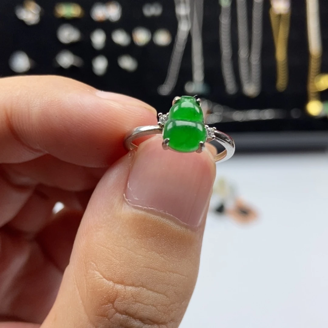 翡翠银S925镶嵌颈饰00000007