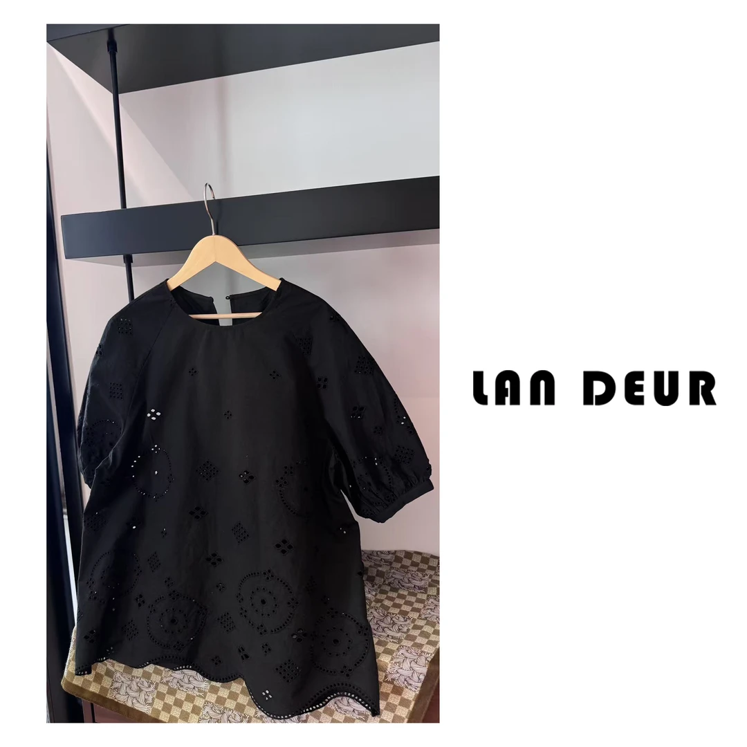 JIUJIU【文艺指南】衬衫设计感百搭时尚镂空国风小众夏季薄款防晒