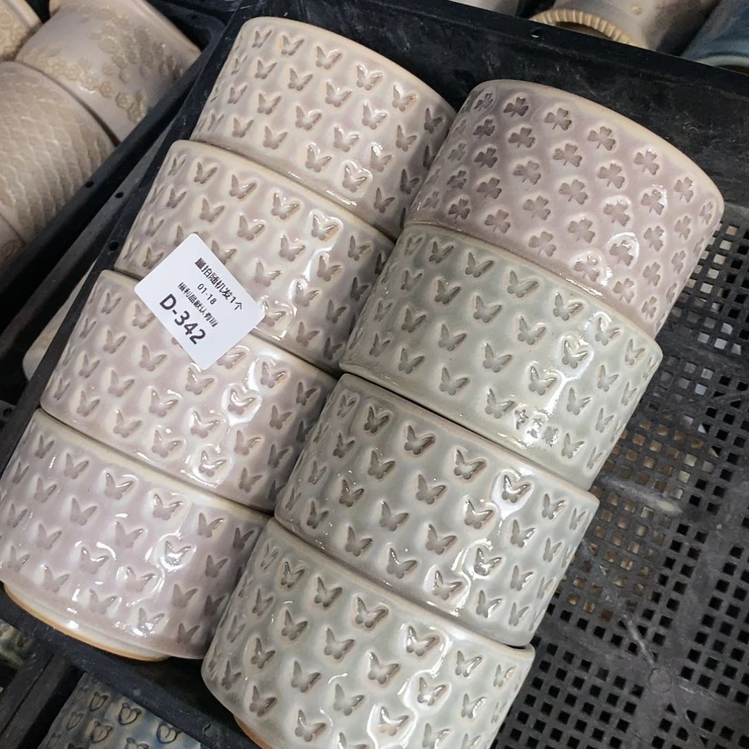 七里烧花盆1-18-342口径9