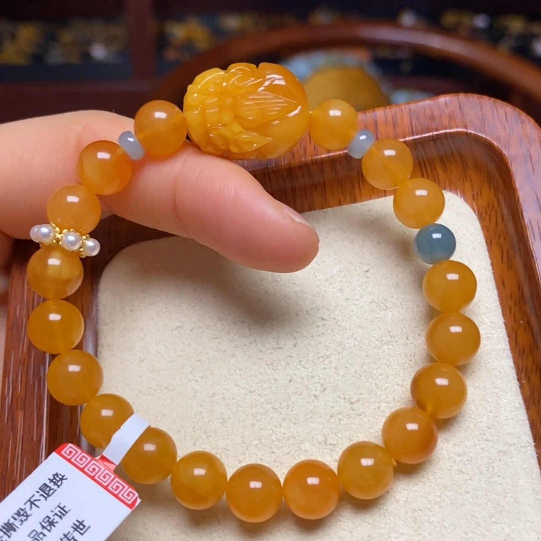 【闪购商品】蜜蜡手链未镶嵌手串