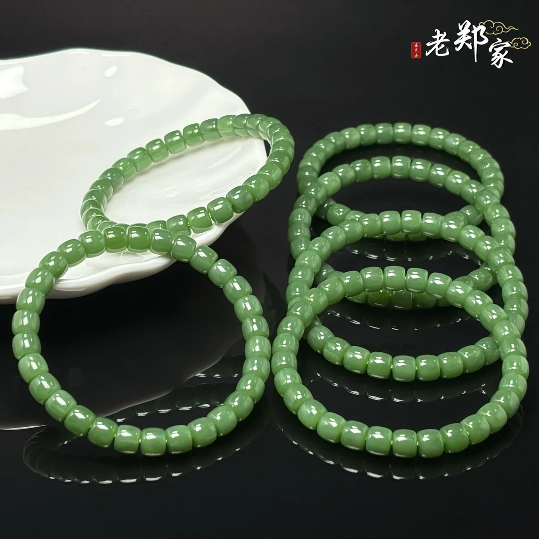 【老郑家】和田玉手串 多样性发一件 约6mm+