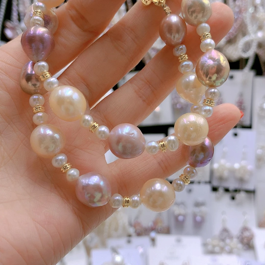 银S925镶嵌耳饰淡水珍珠用****2