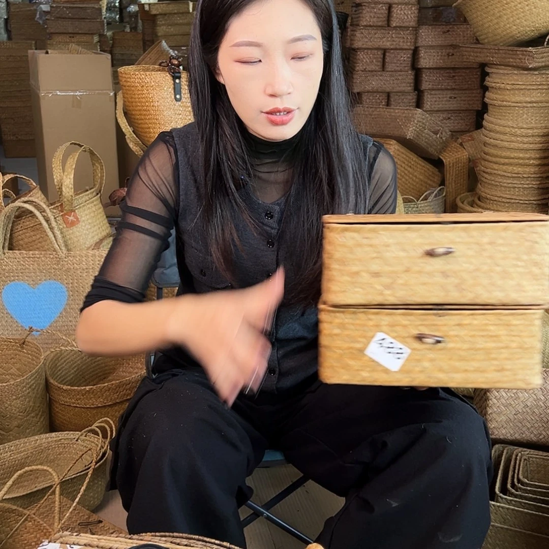 草编草编包/草编收纳盒微瑕疵