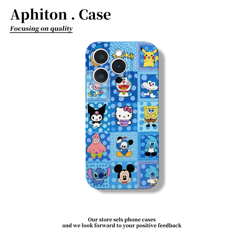 奥菲顿方格卡通集合适用苹果17/16PM菲林手机壳小米15vivoppo华为