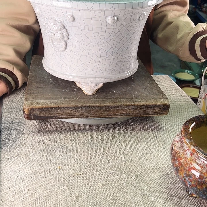 泳坤堂石湾花盆陶瓷