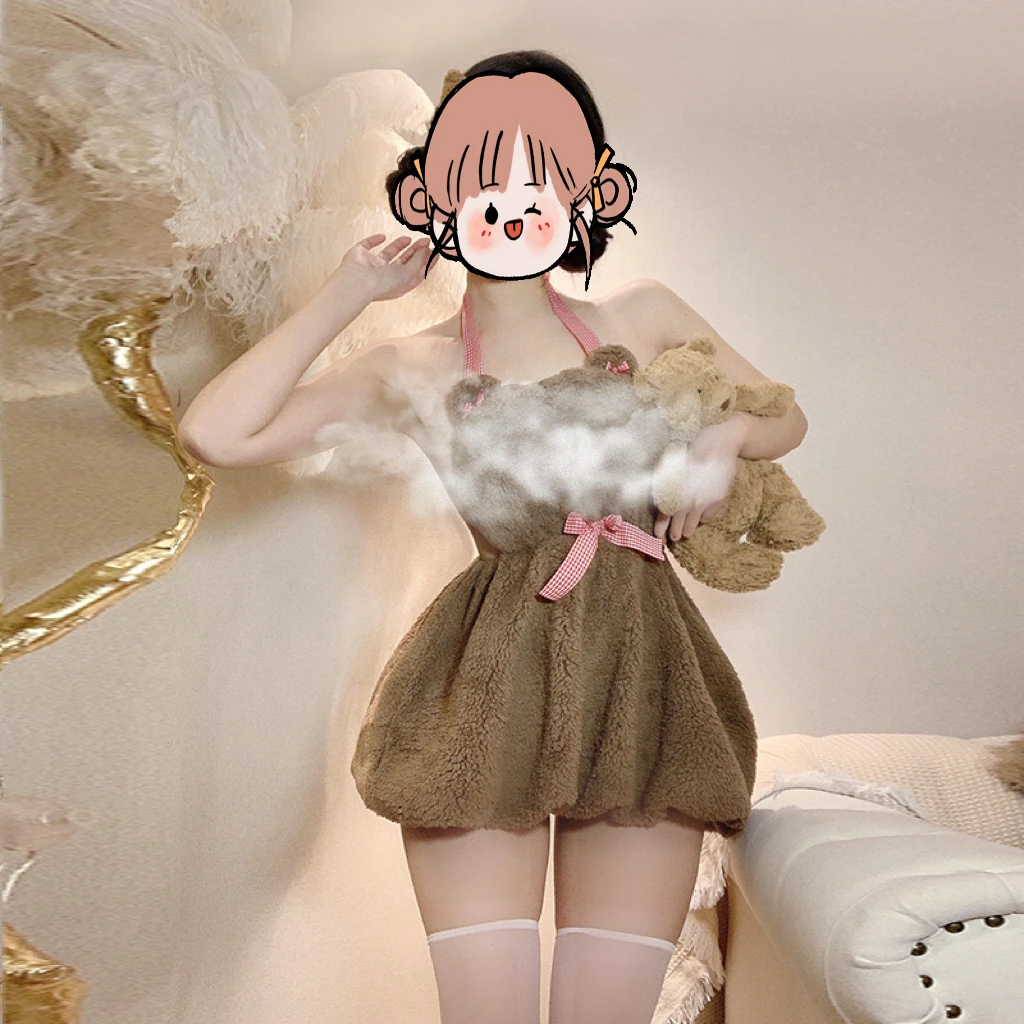 【桃小夭】120号【可爱】蕾丝性感纯欲辣妹睡衣睡裙家居服