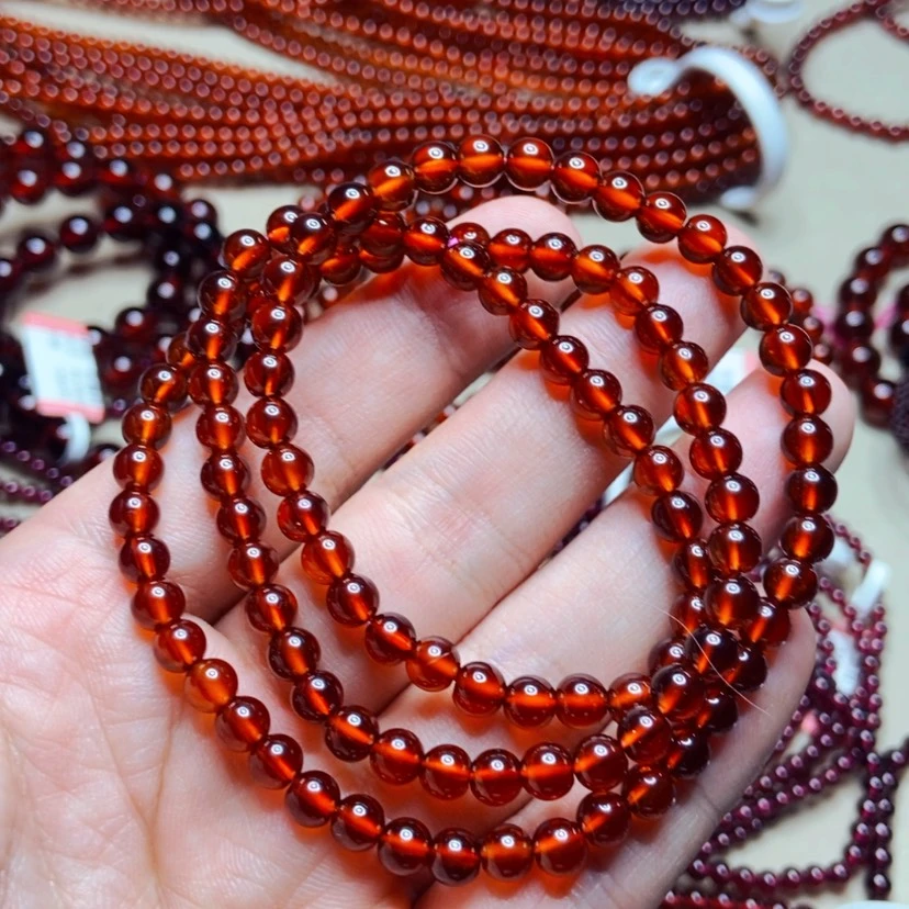 【闪购商品】未镶嵌手链石榴石5.6毫米