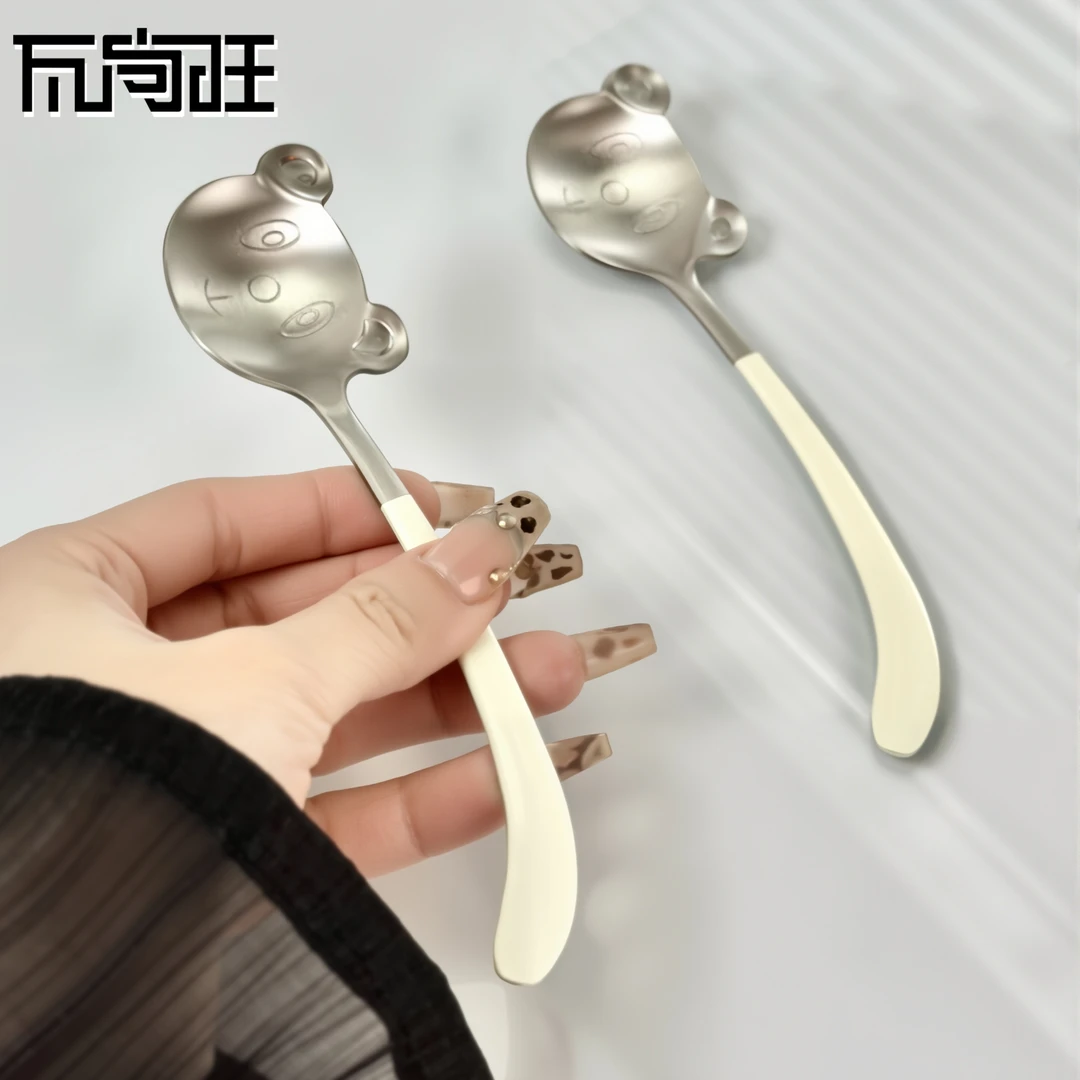 瓦尚旺304钢长柄咖啡勺甜品勺杯子用调羹调料牛奶搅拌棒304搅拌勺