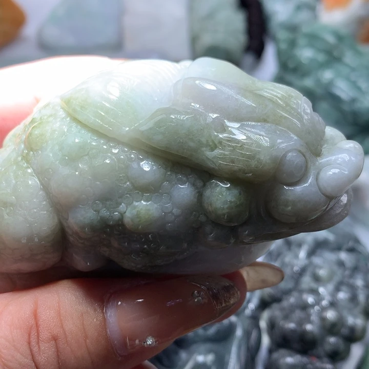 翡翠未镶嵌颈饰保真天然A货翡翠