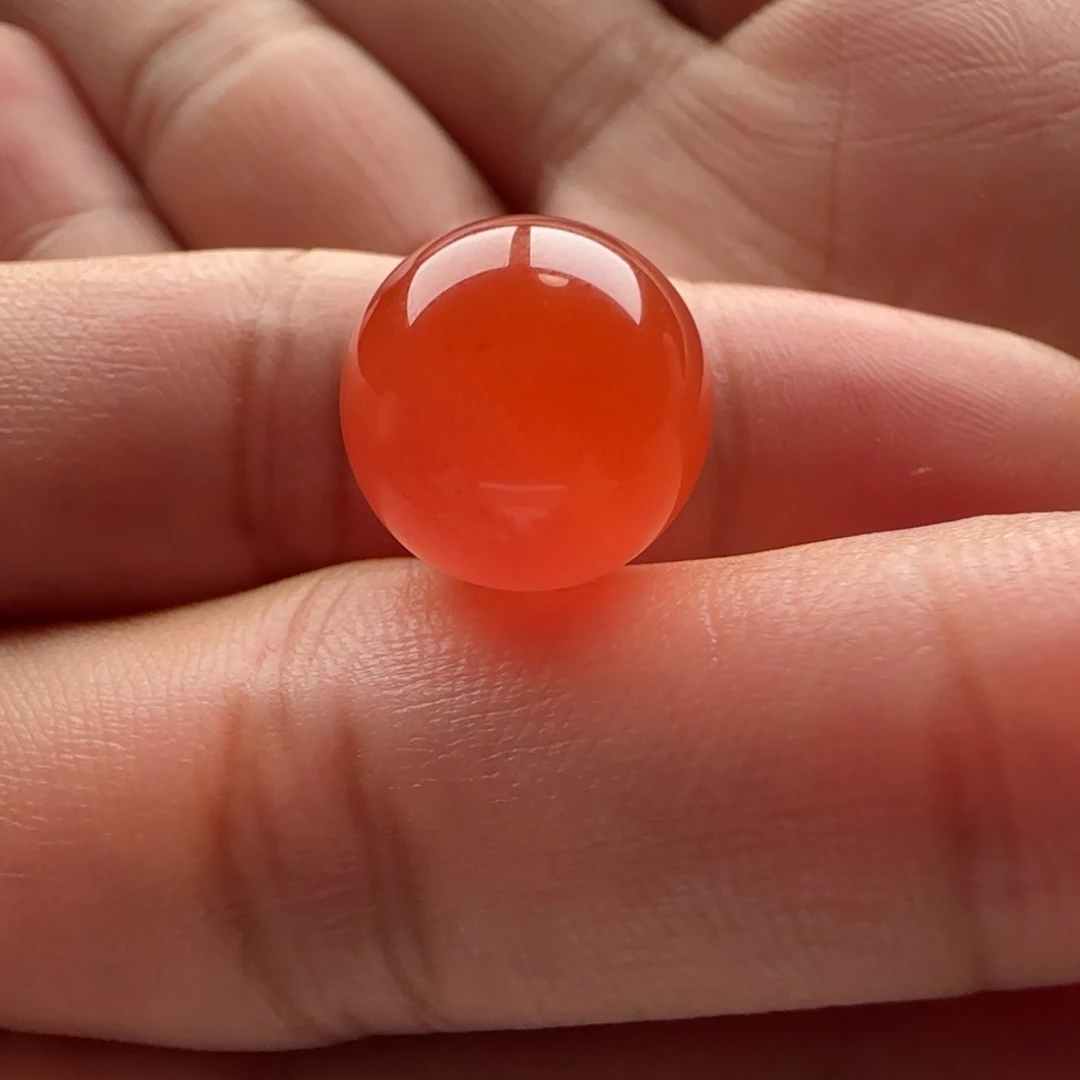 南红玛瑙未镶嵌圆珠12.9