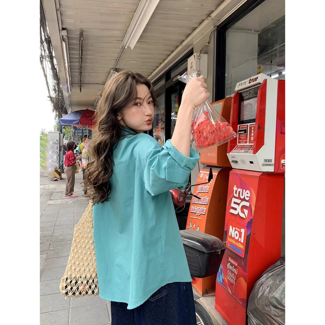 衬衫女装春游出行衣服高质感独特漂亮小衫春天欧若风穿搭甜美上衣