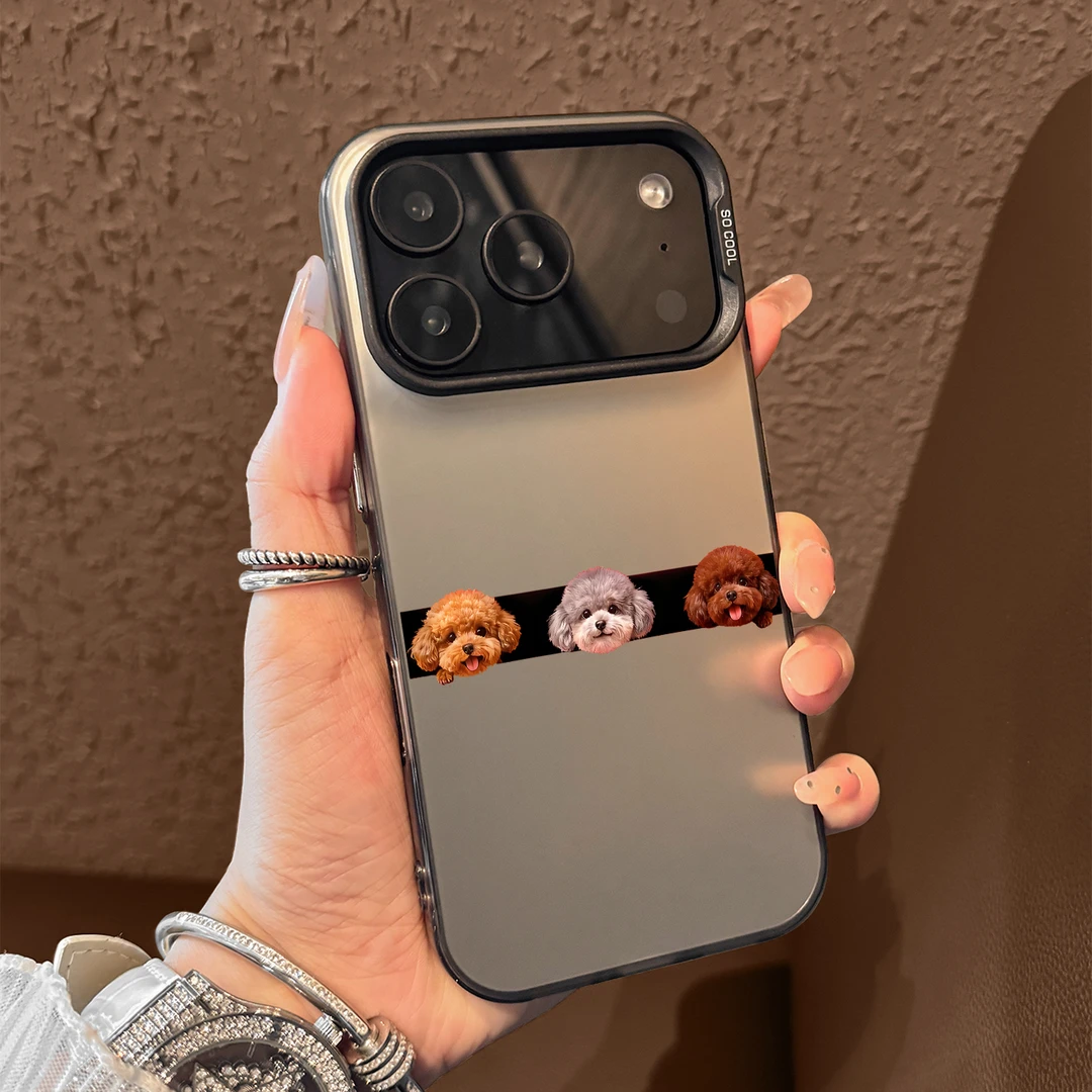 探头泰迪适用苹果17promax手机壳iphone17pro新款16电镀X彩银防摔