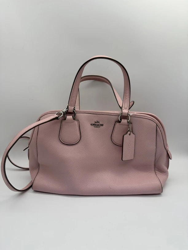 95新 COACH/蔻驰 粉色手提单肩包