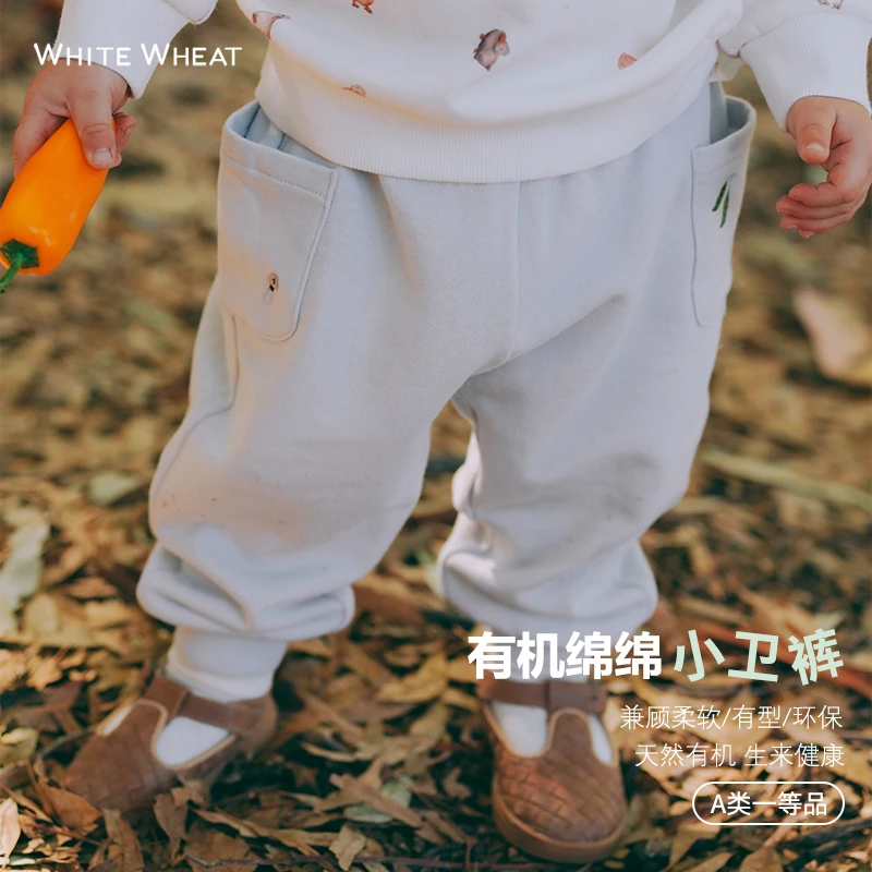 whitewheat2024春秋新款裤子男女宝休闲长裤WWBCK0022