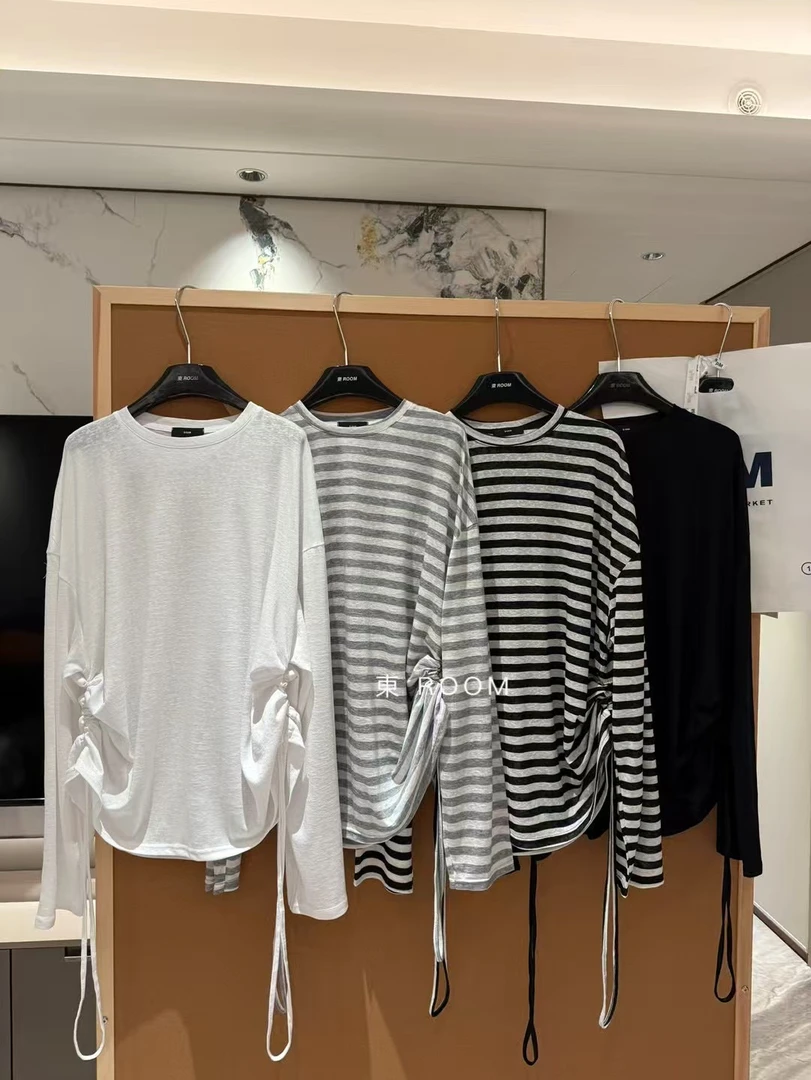 61127#【東Room】抽绳防晒T恤（福利商品No退No换）