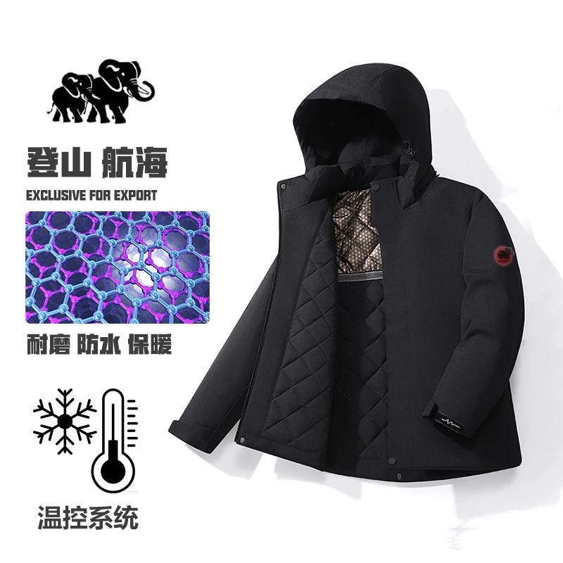 25年新款情侣款冬季休闲三防户外保暖棉服极寒服 95011