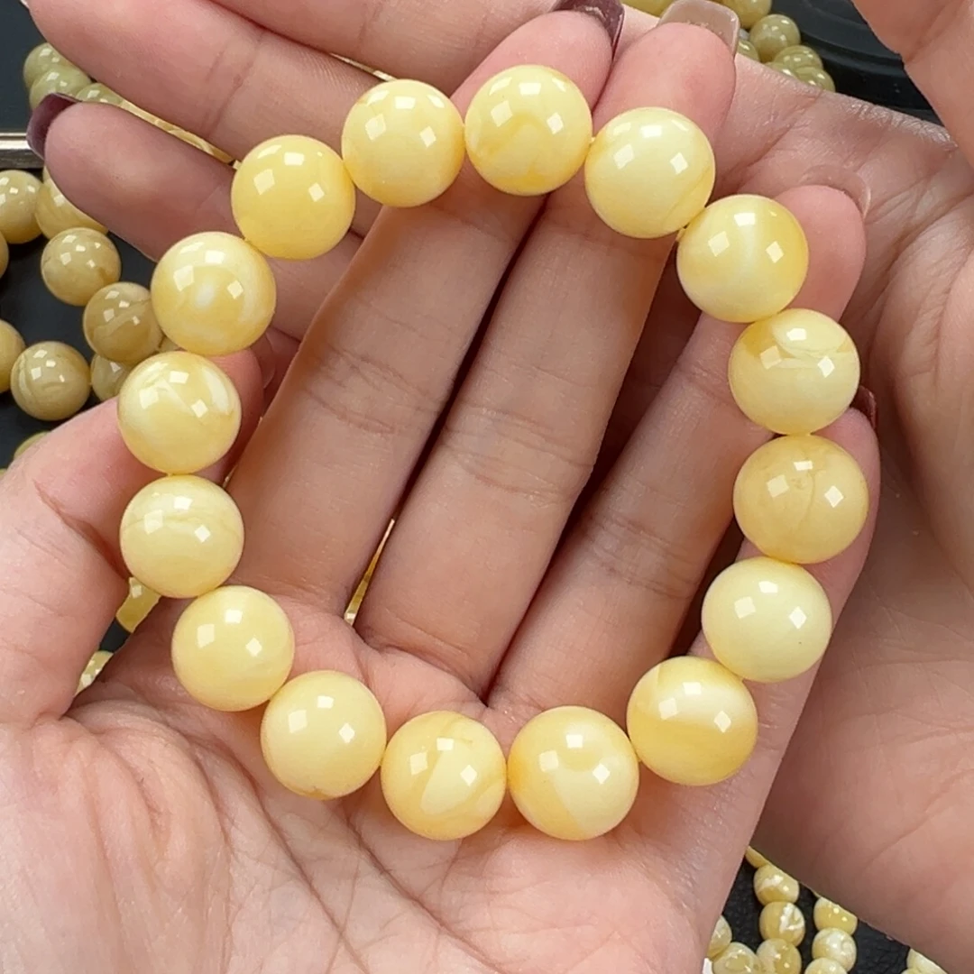 琥珀未镶嵌手链20.7白蜡