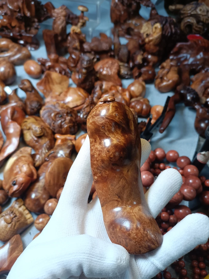 麻梨疙瘩火琉璃手把件