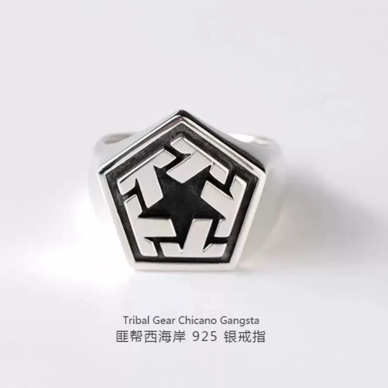 钛钢戒指 嘻哈欧美匪帮西海岸潮流戒指