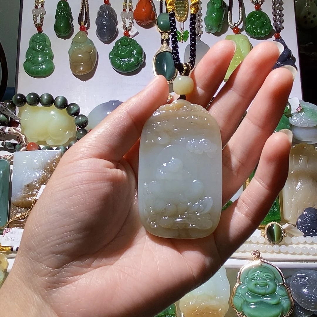 和田玉未镶嵌颈饰