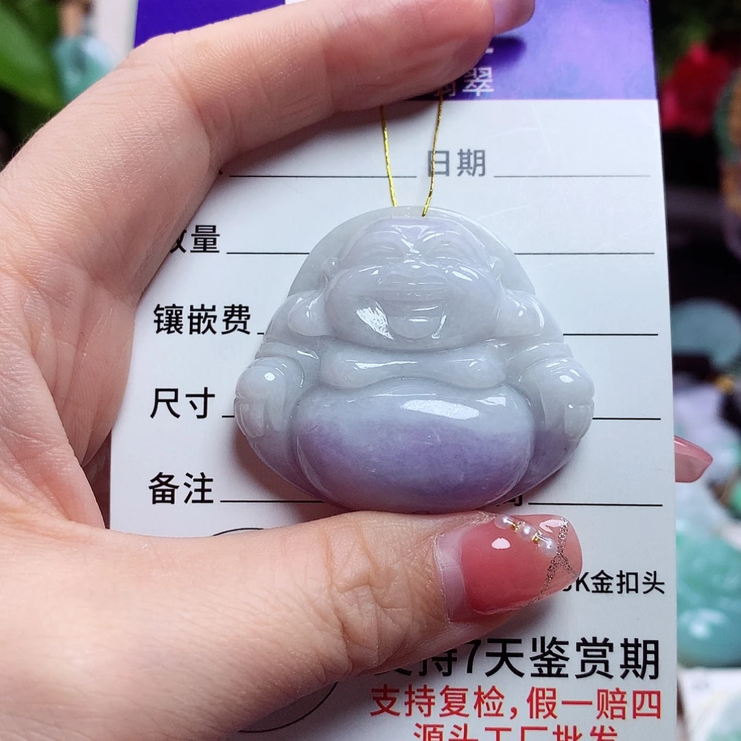 翡翠未镶嵌颈饰佛公61