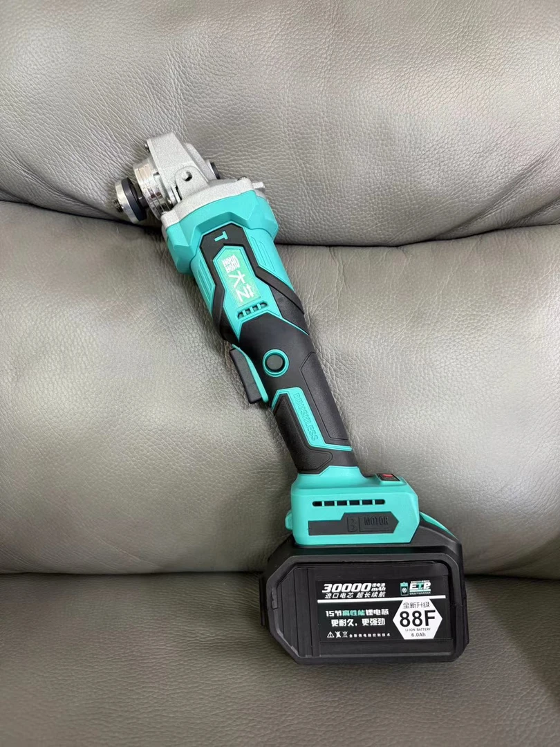 15节角磨机纯铜无刷角机15节18650动力电池