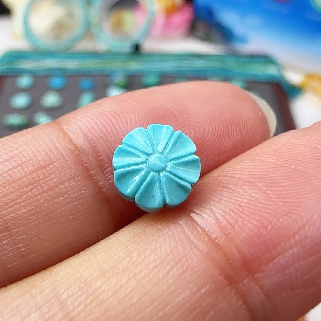 ****贝绿松石未镶嵌配饰