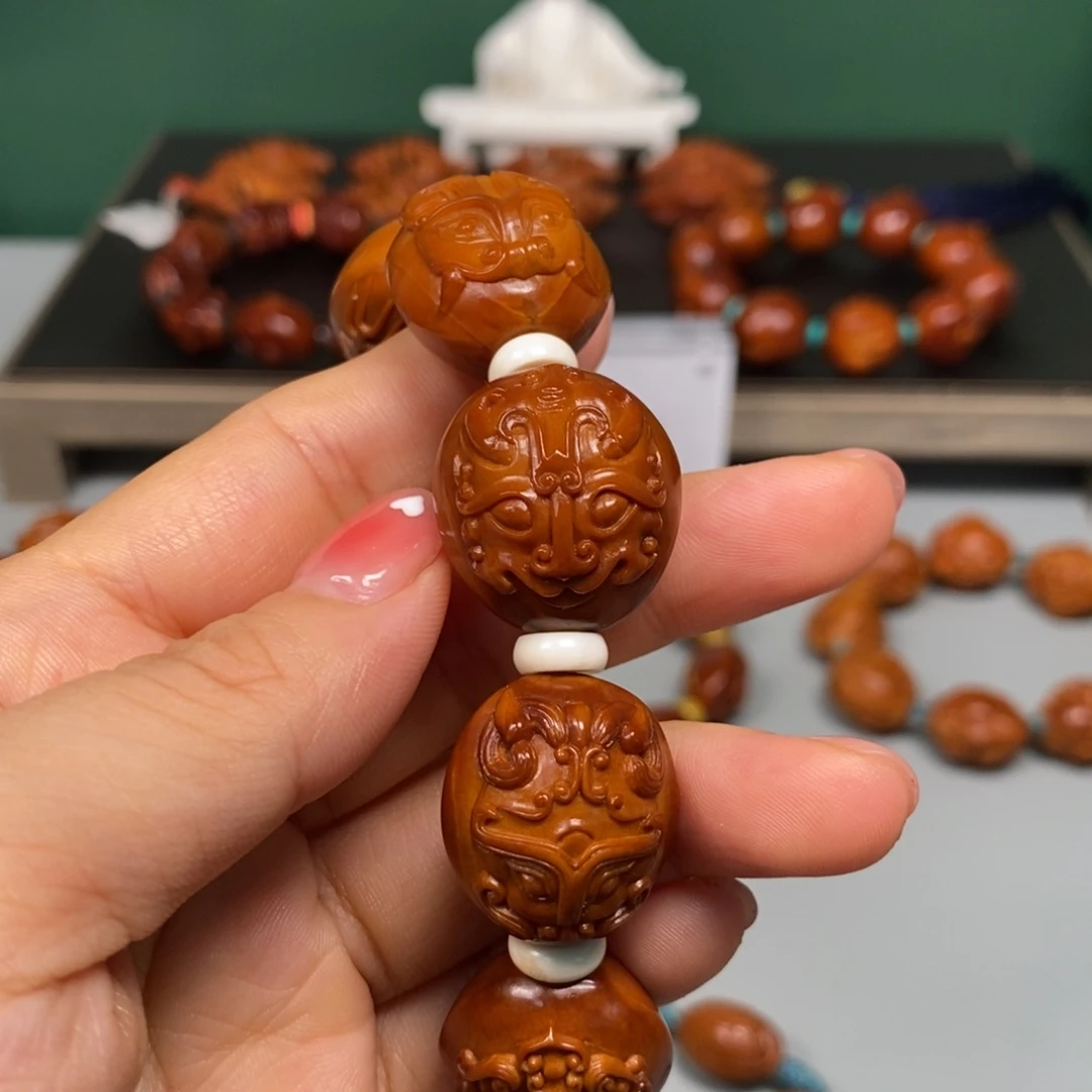手串/手链橄榄核兽面定制