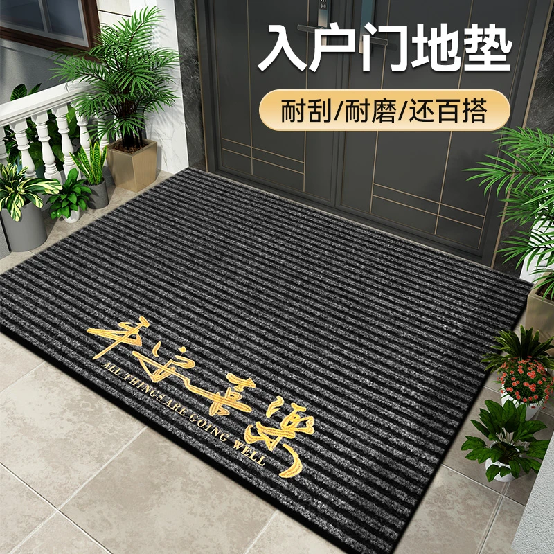 高级家用门口地垫2025新款刮沙除尘脚垫入户门垫吸水耐磨室外垫子