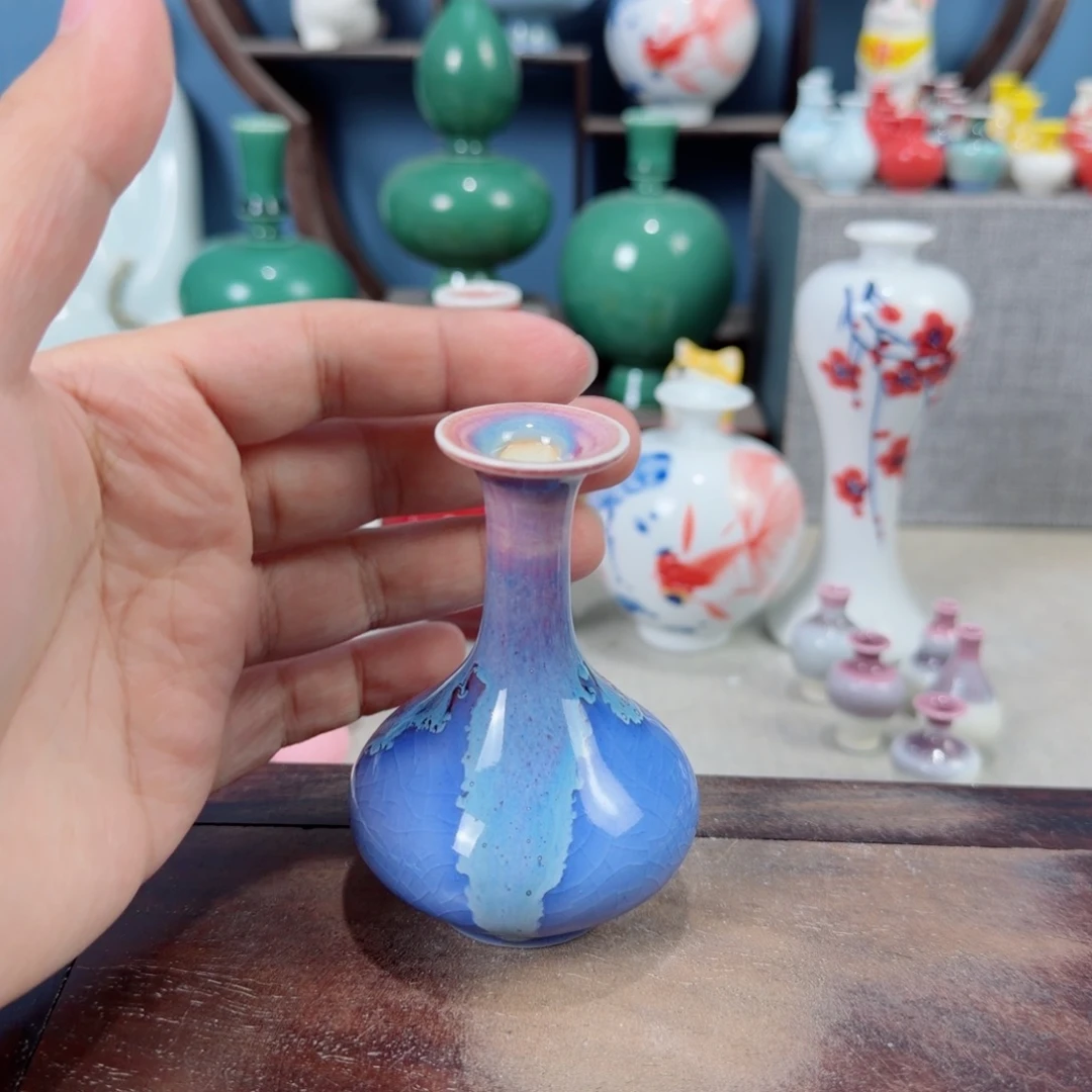 陶瓷手工小花器摆件