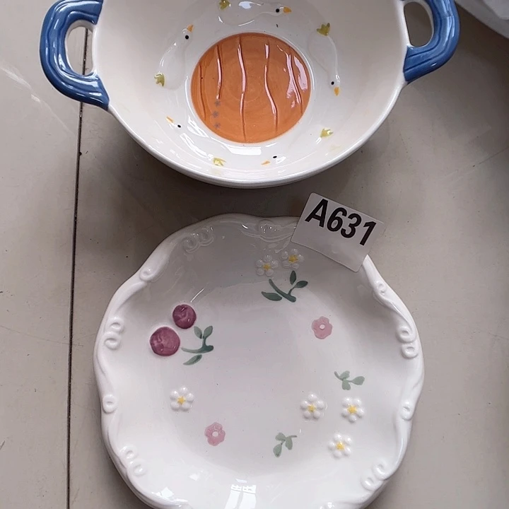 瓷片瑕疵特价陶瓷深盘汤碗