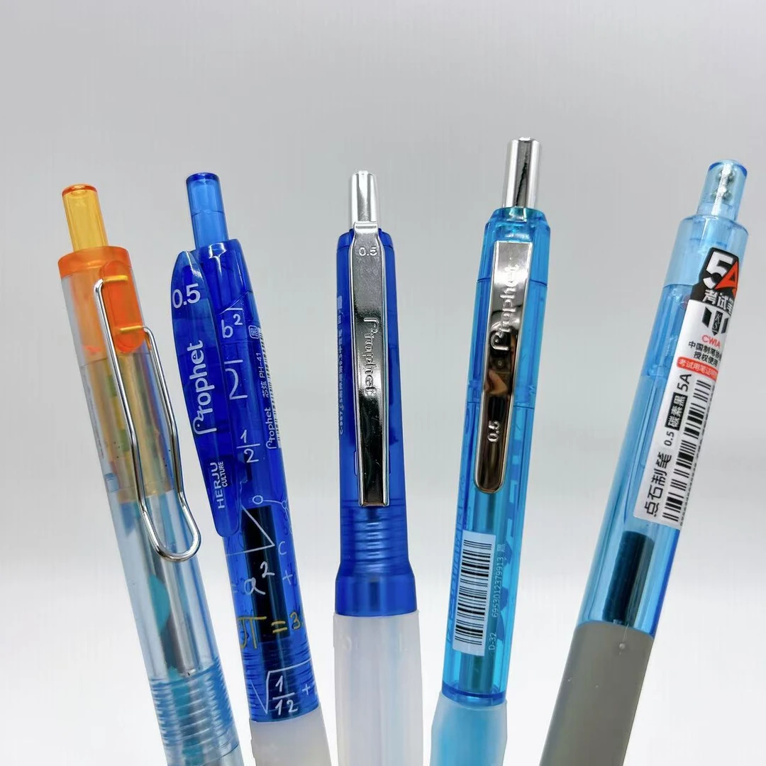 【盈能蓝/4黑1蓝】鸭先知、点石5A、至锦速干笔-5支混色掉封蜡不售后