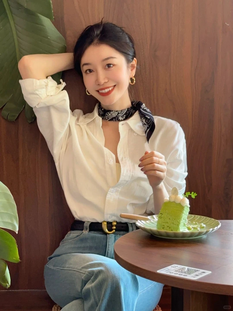 YUCHUAN*【B0】春秋季小马刺绣纯棉休闲百搭长袖衬衫（扫齐）