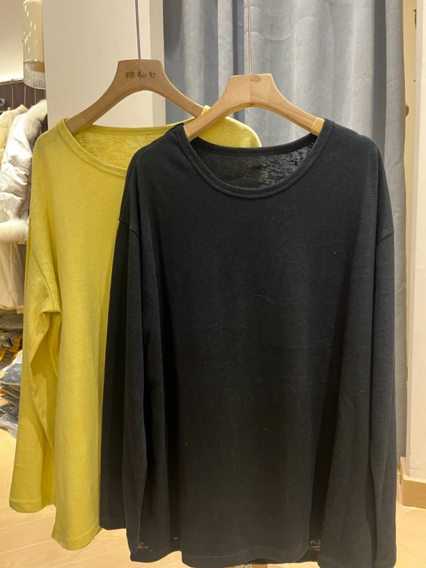 宽松长袖T打底百搭内搭