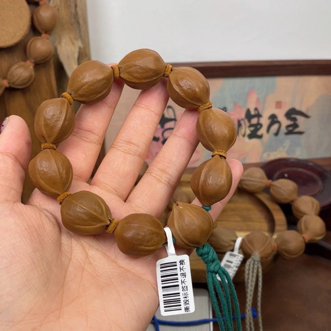 爸***比手串/手链橄榄核20*26梅林铁核