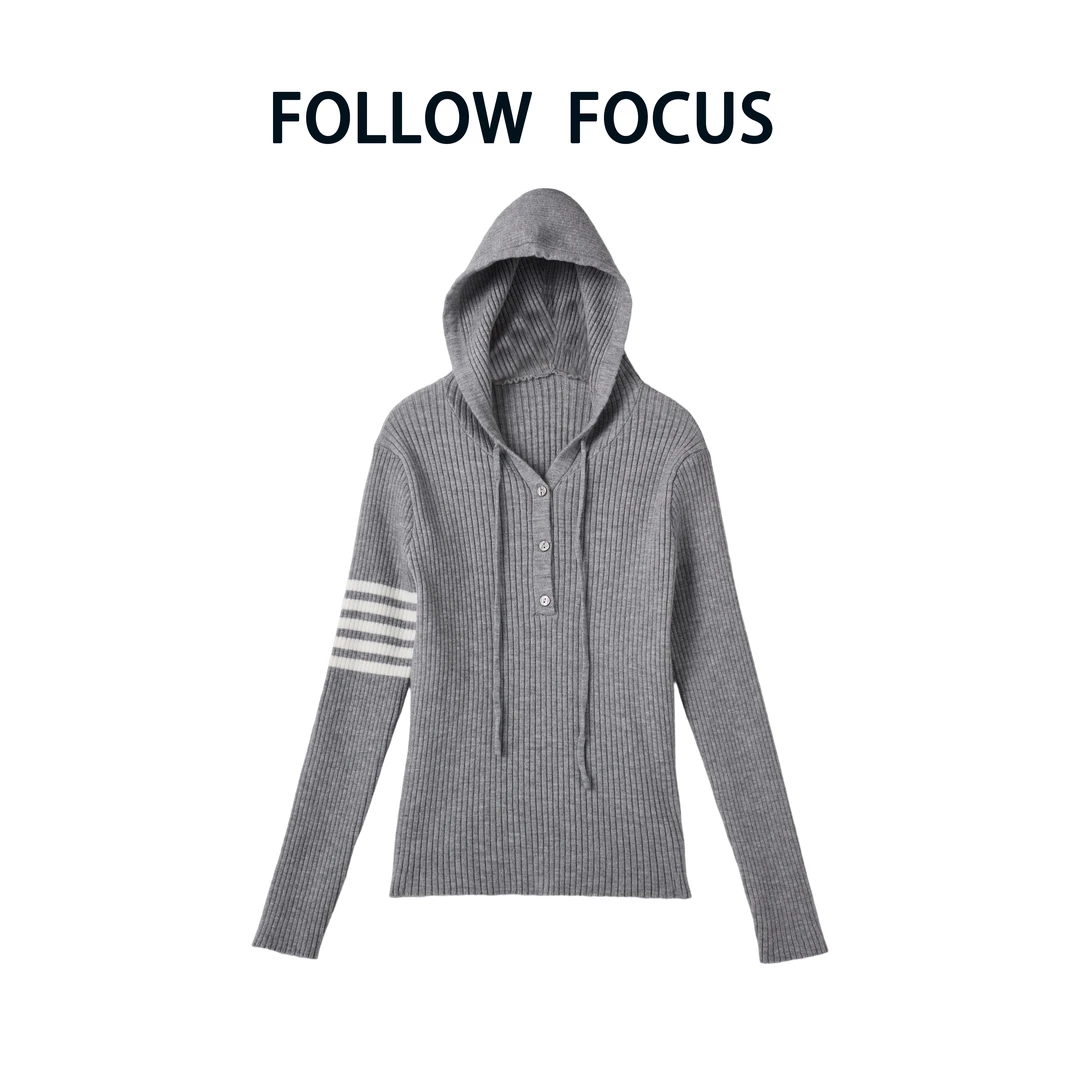 FOLLOW FOCUS新款洋气休闲百搭女秋气质连帽卫衣
