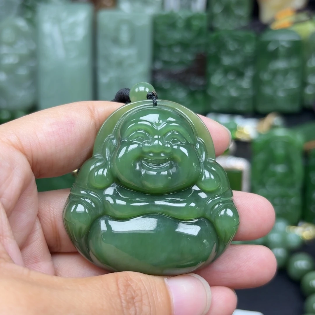 和田玉未镶嵌吊坠(不含链)