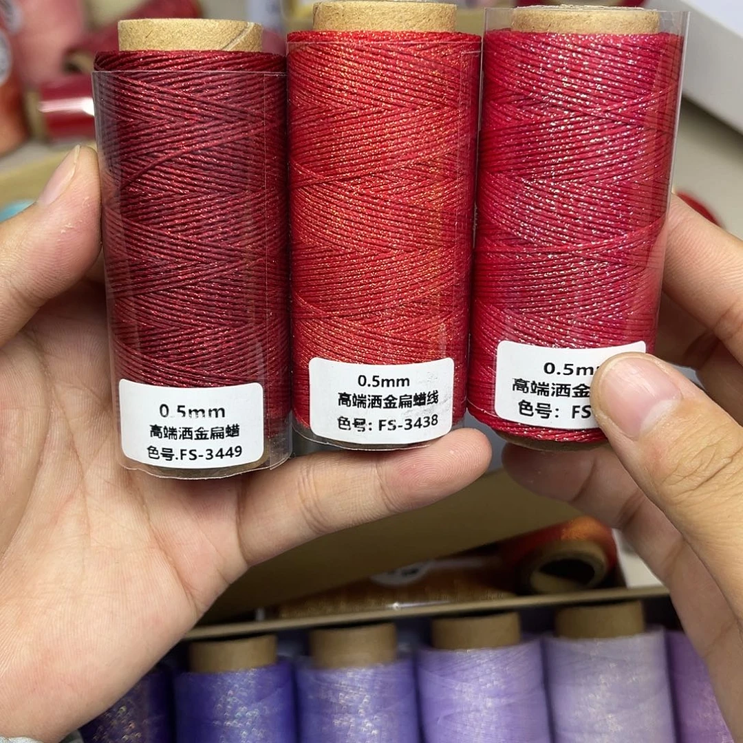 0.5洒金扁蜡 红色3个