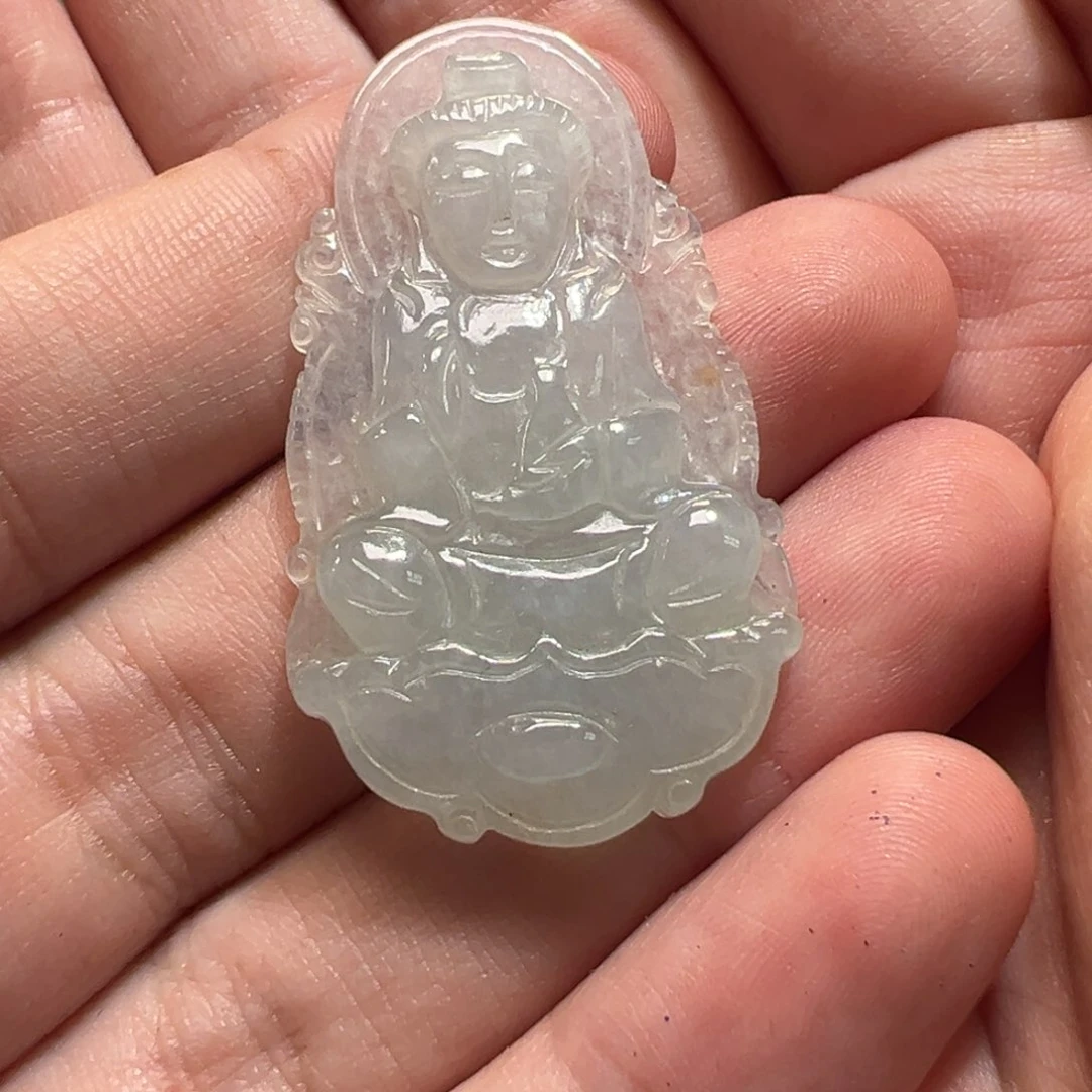 喜***子翡翠未镶嵌颈饰吊坠