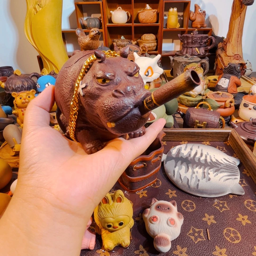 动***炮紫砂茶叶盒全手工制作过程就是