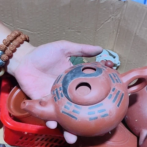 茶壶绿泥宜兴紫砂全手工制作
