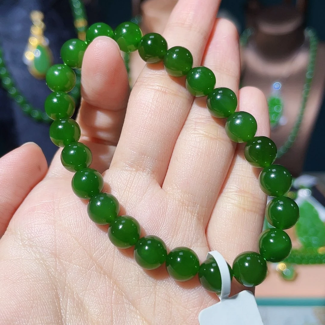 和田玉（碧玉）未镶嵌手串