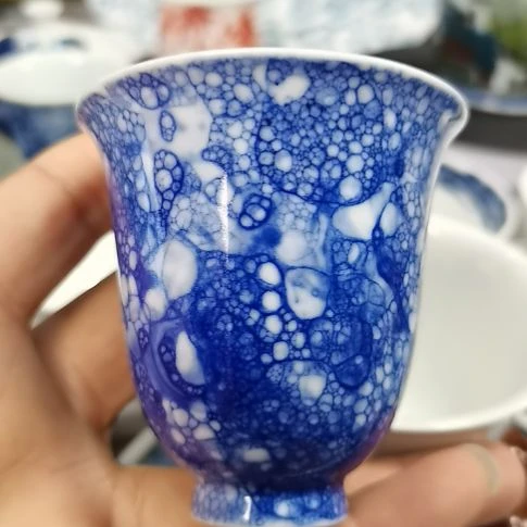 小*伴景德镇陶瓷青花泡沫杯