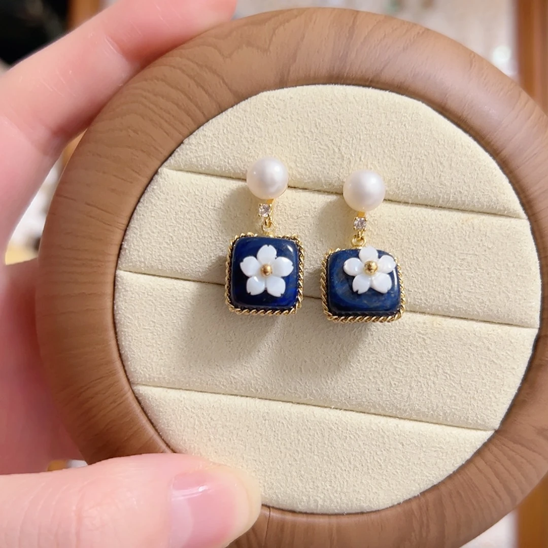 原创手作淡水珍珠银S925镶嵌