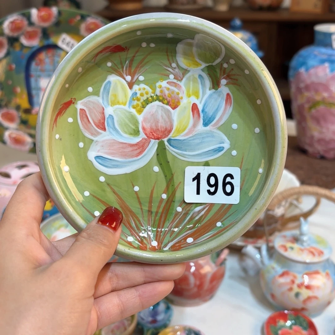 景德镇手绘高温釉下彩陶瓷茶具