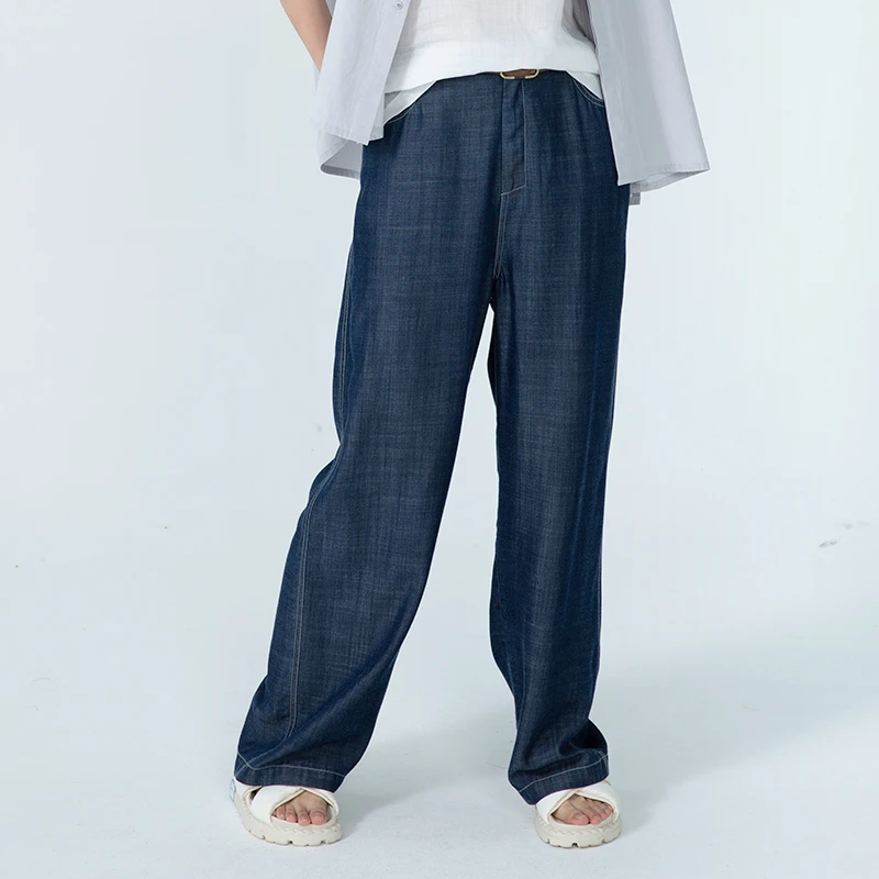 女装瑕疵品20321279原创纯色休闲百搭时尚文艺宽松长裤休闲女长裤