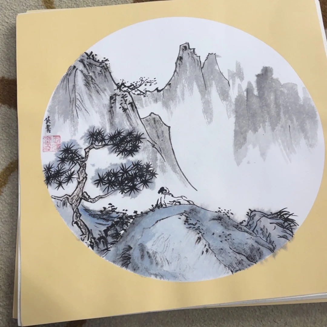 国画38-38卡纸作品艺