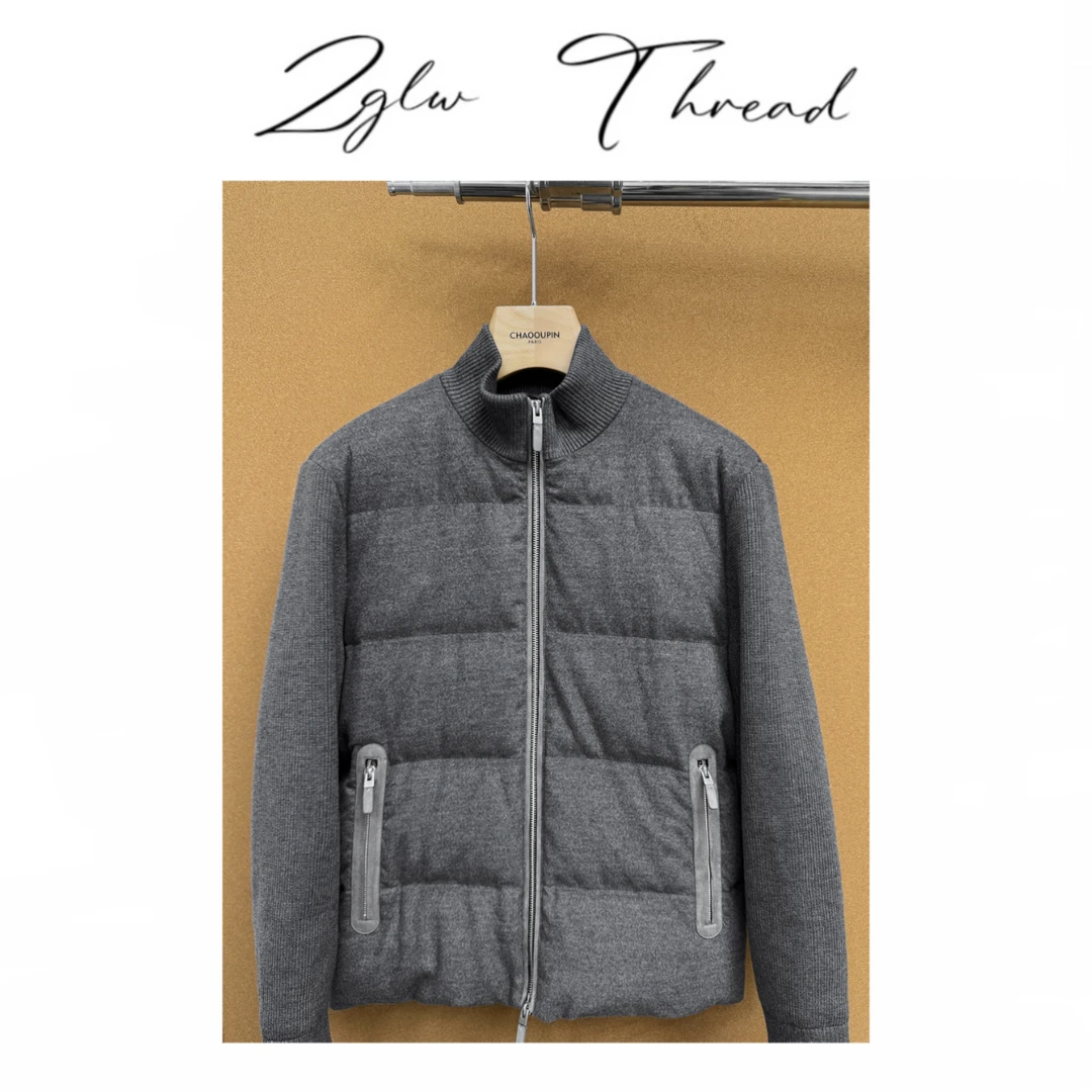 ZZ25FW羊毛拼接羽绒外套