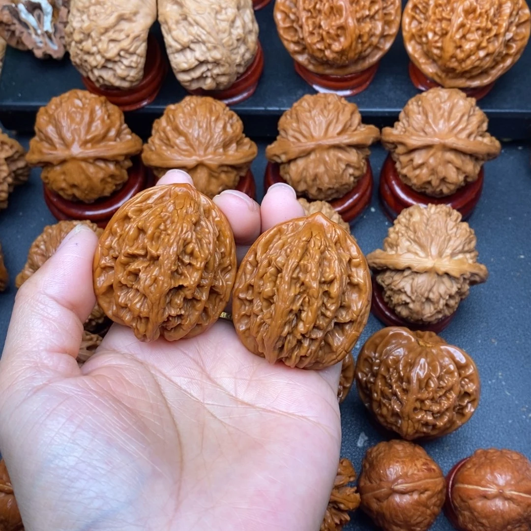 文玩核桃把件39虎头