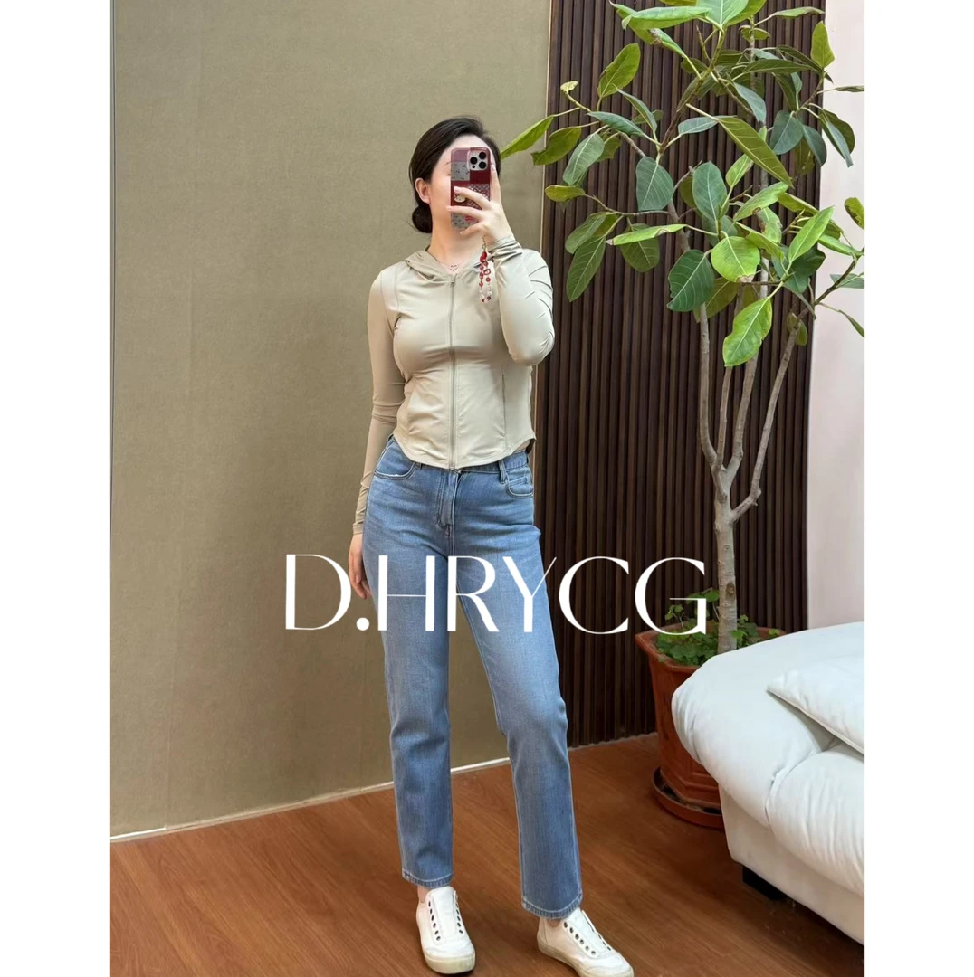 段段服装｜经典小直筒牛仔裤夏季薄款